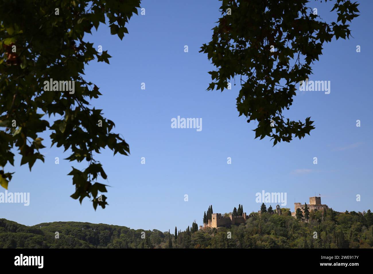 Burg Tomar, Tomar, Provinz Ribatejo, Portugal. Stockfoto