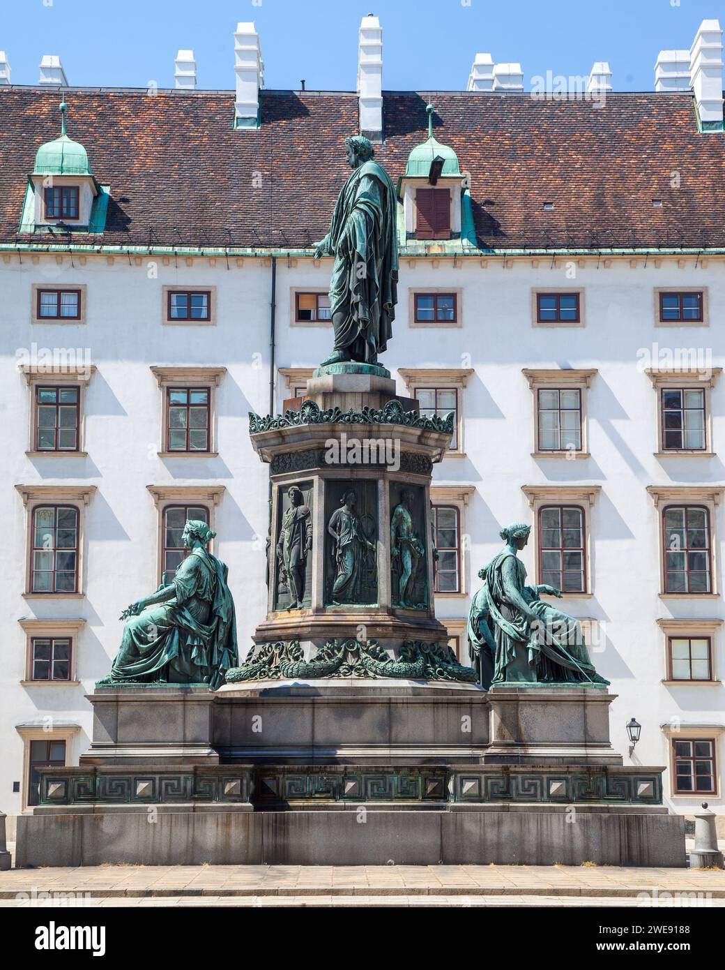 Kaiser Franz I. Denkmal Hofburg Wien, Österreich Stockfoto