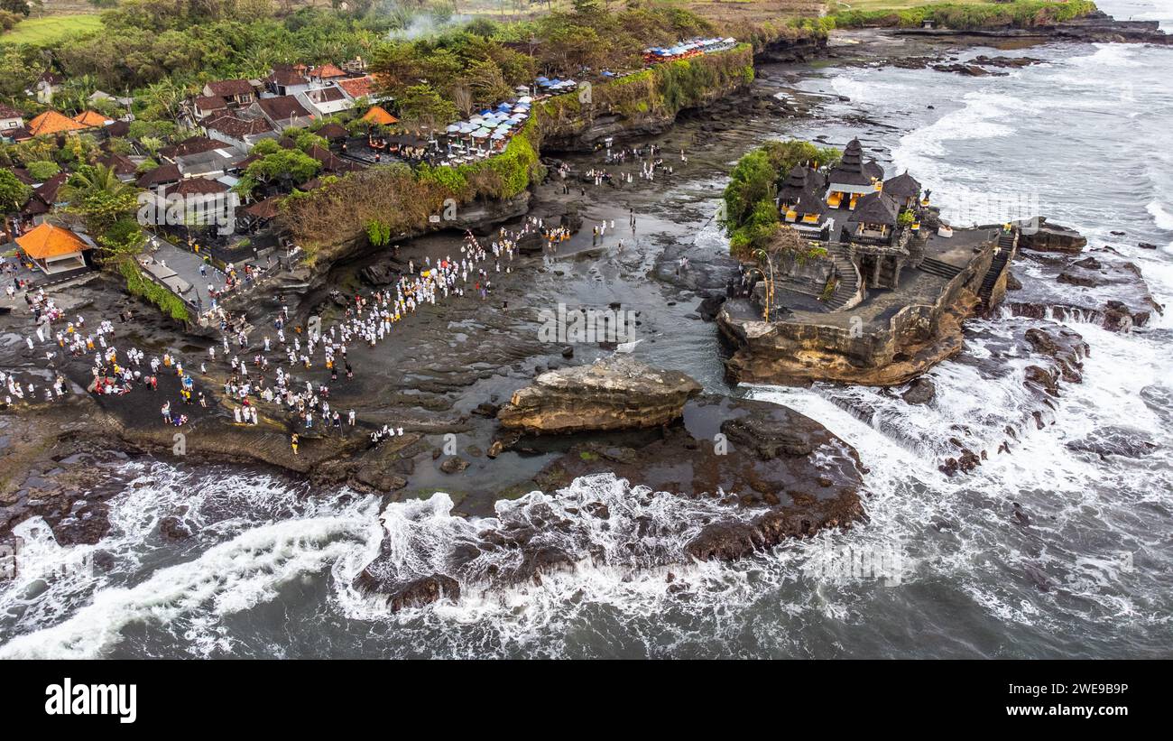 Tanah Lot, balinesischer Hindu-Tempel, Beraban, Bali Stockfoto