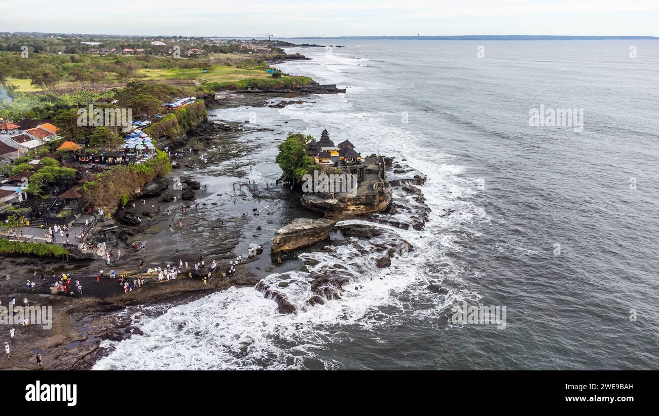 Tanah Lot, balinesischer Hindu-Tempel, Beraban, Bali Stockfoto