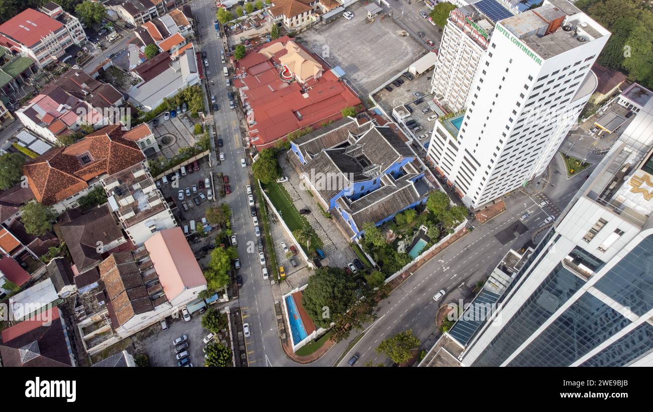 Cheong Fatt Tze Mansion oder The Blue Mansion Hotel, George Town, Penang, Malaysia Stockfoto