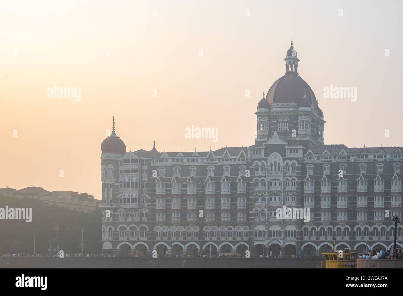 Mumbai, Maharashtra, Indien, Taj Hotel Mumbai bei Sonnenuntergang, nur Editorial. Stockfoto
