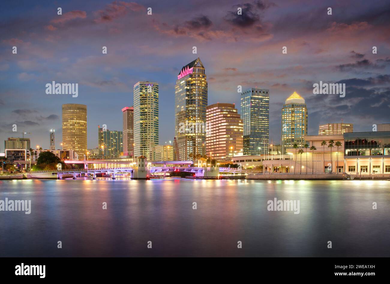 Foto der Skyline von Tampa Florina, USA Stockfoto