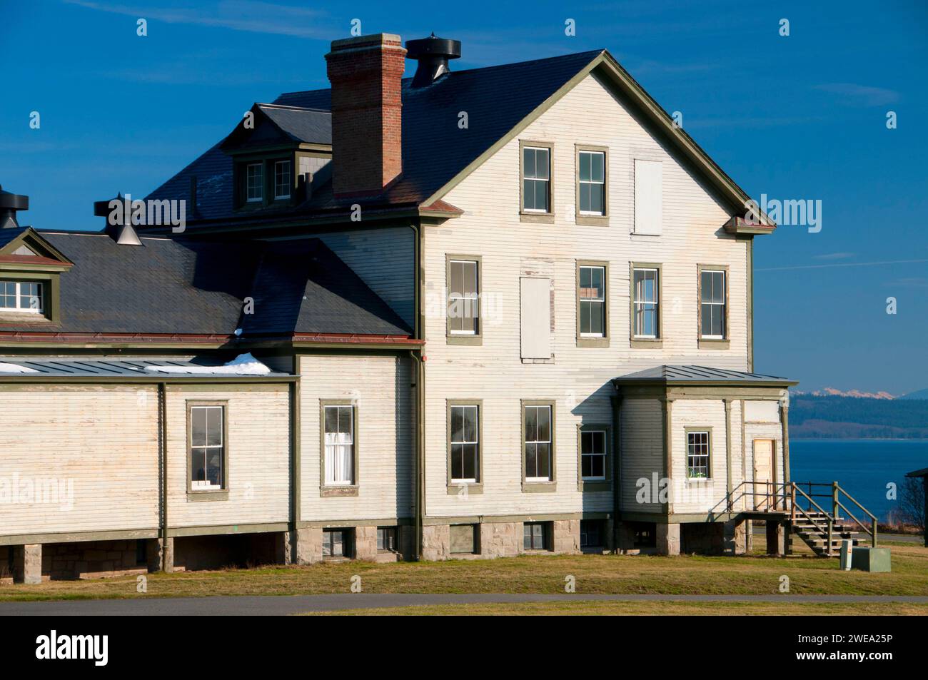 Fort Flagler Krankenhaus, Fort Flagler State Park, Washington Stockfoto