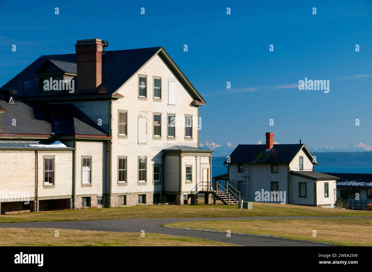 Fort Flagler Krankenhaus, Fort Flagler State Park, Washington Stockfoto