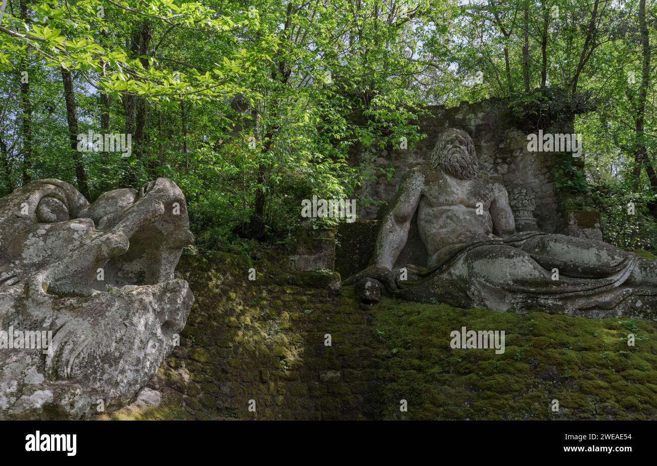 parco di bomarzo, latium, italien Stockfoto