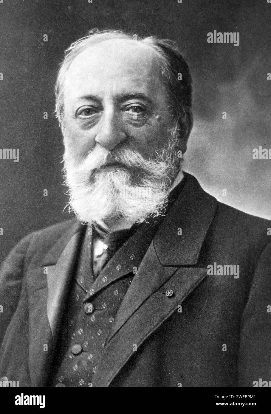 Charles-Camille Saint-Saëns (1835–1921) französischer Komponist, Dirigent und Pianist Stockfoto