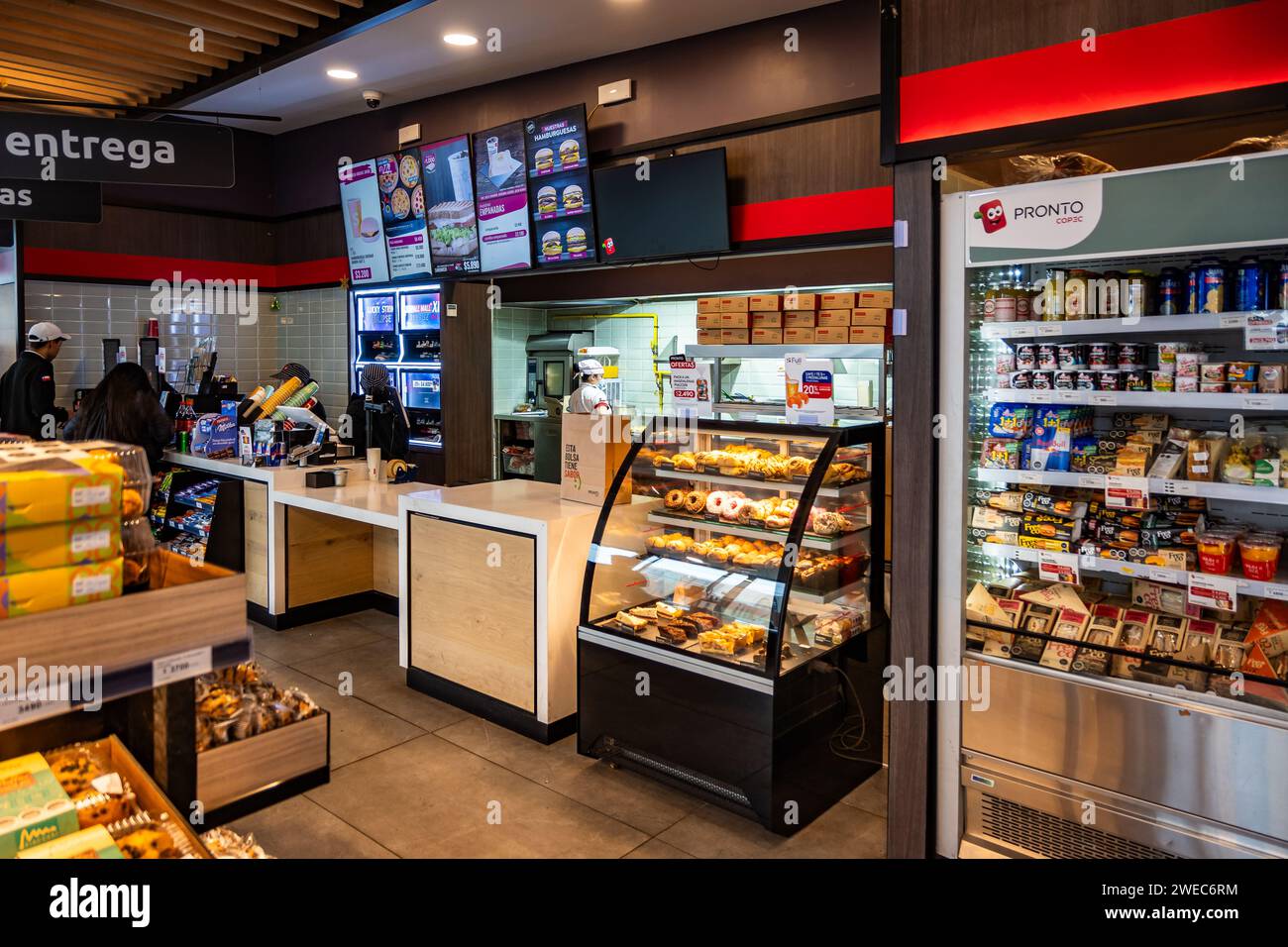 In einem kleinen, praktischen Geschäft. Zentralchile, Südamerika. Stockfoto