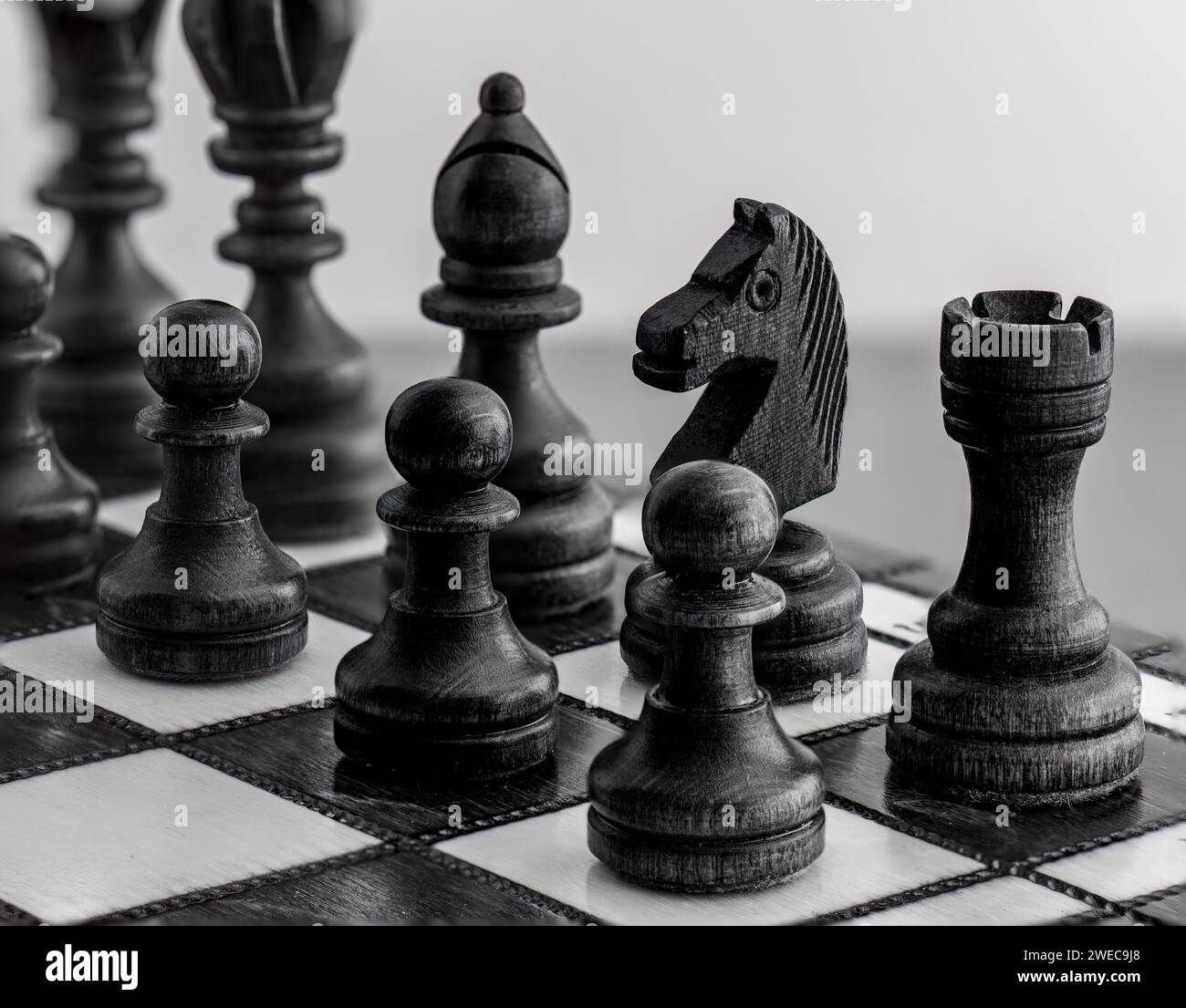 Schachfiguren Stockfoto