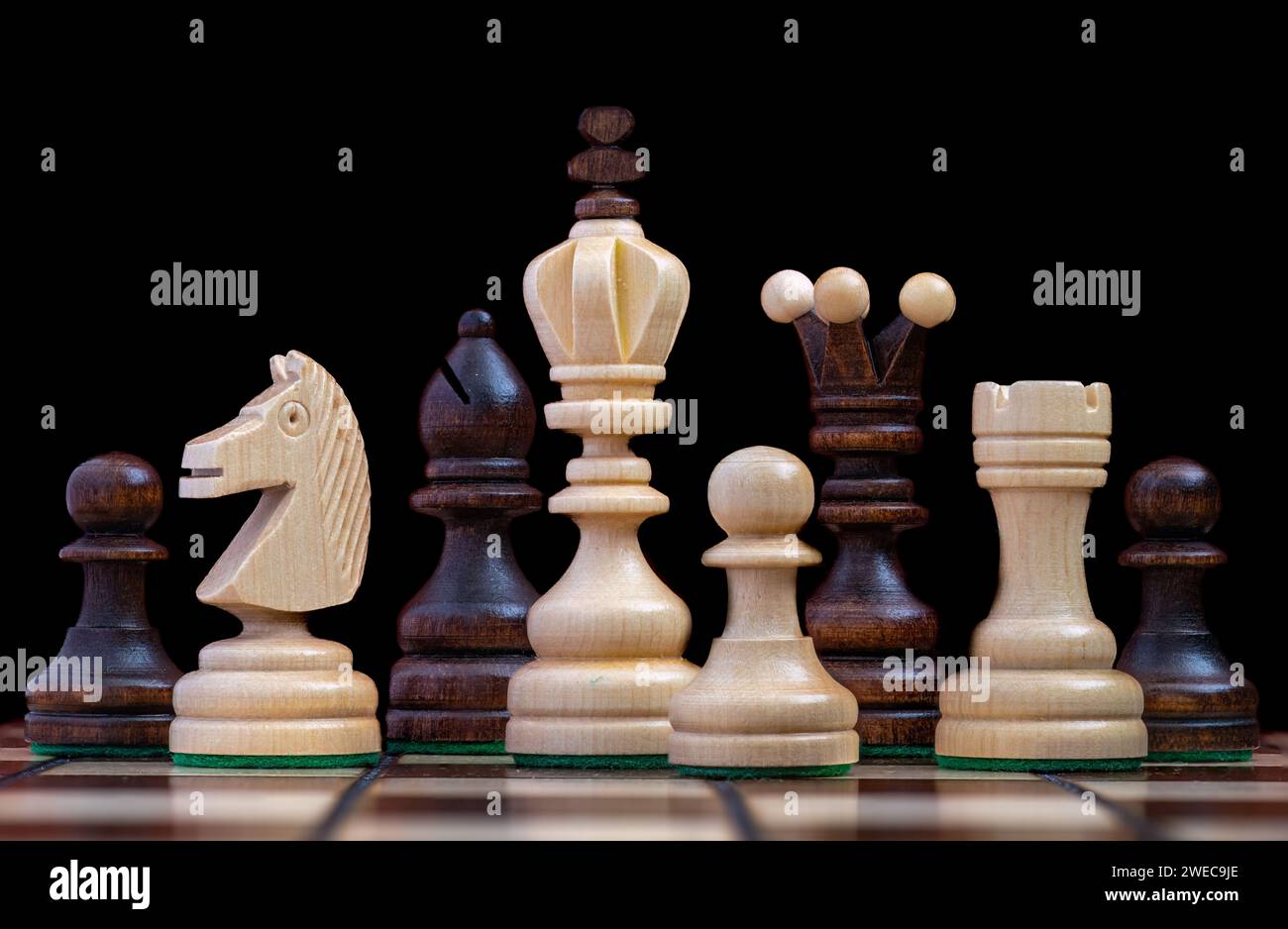 Schachfiguren Stockfoto
