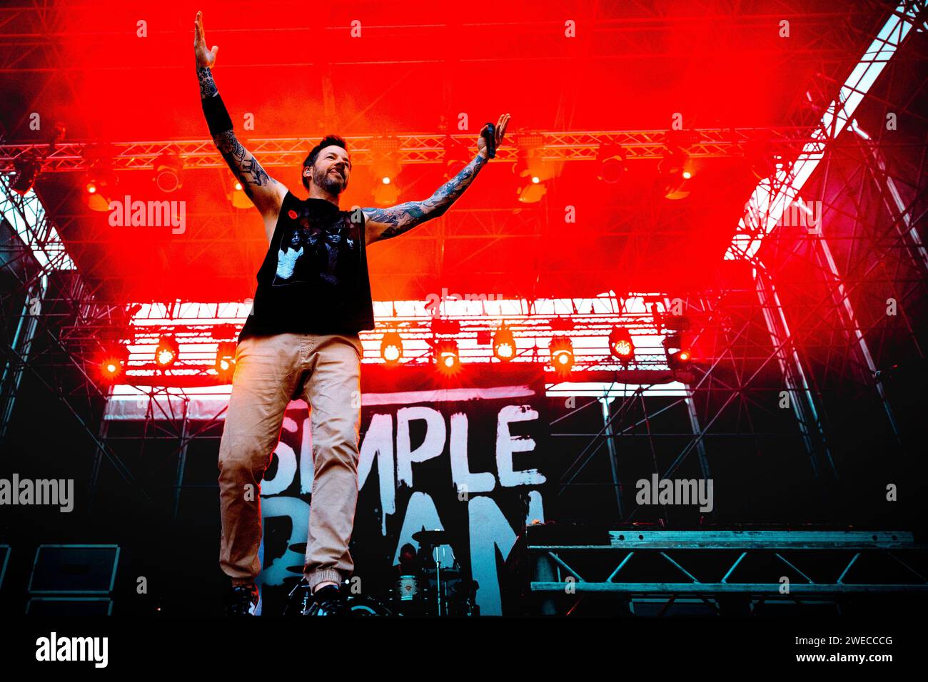 Italien 03 Juni 2023 Simple Plan Live beim Slam Dunk Italy Festival Bellaria-Igea Marina © Andrea Ripamonti / Alamy Stockfoto