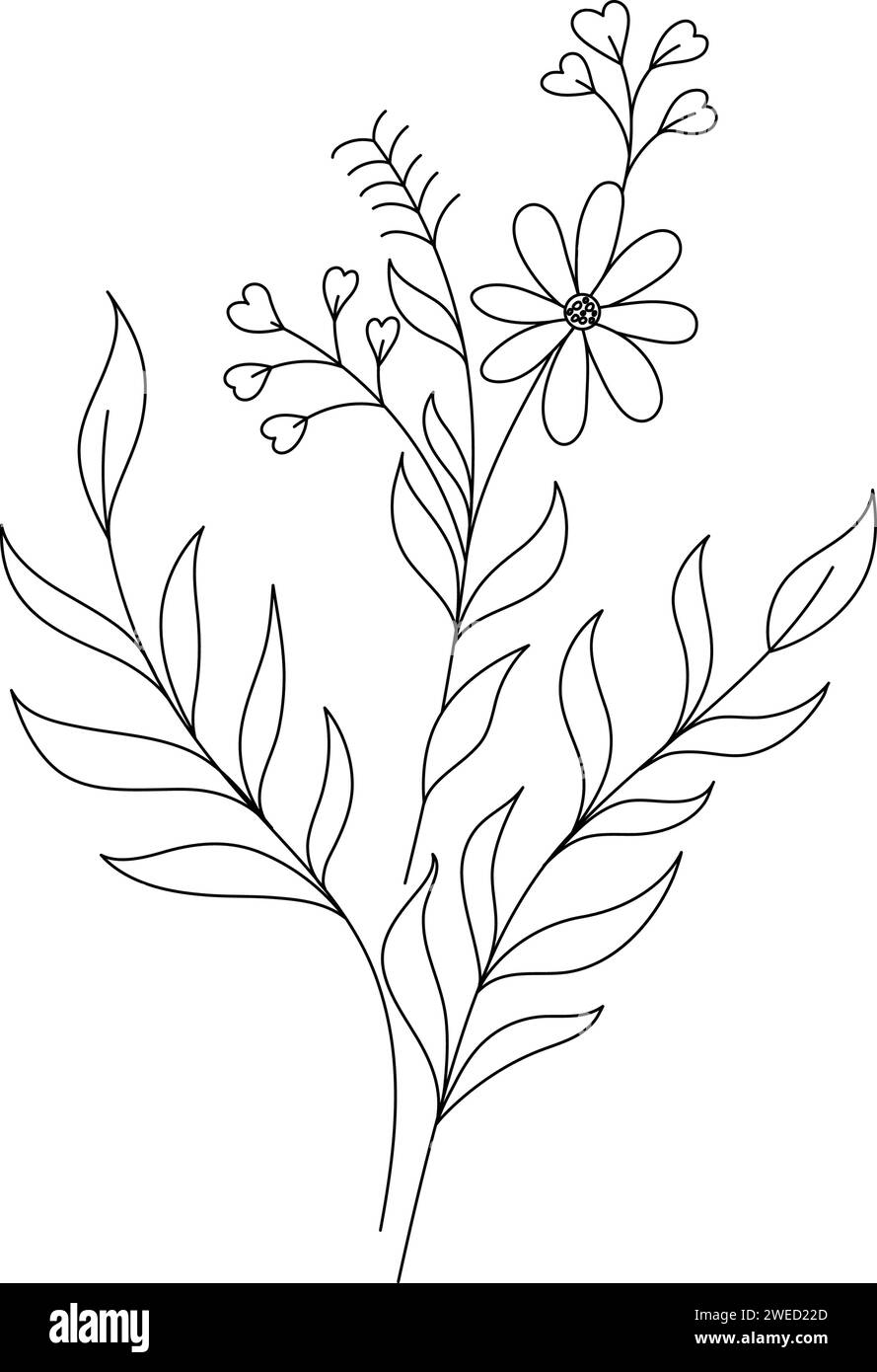 Schönheit florist Vektor Icon Design vorlage Stock Vektor