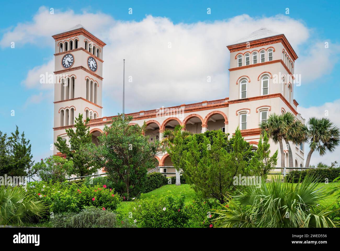 Parlament und Oberster Gerichtshof Hamilton Bermuda Stockfoto