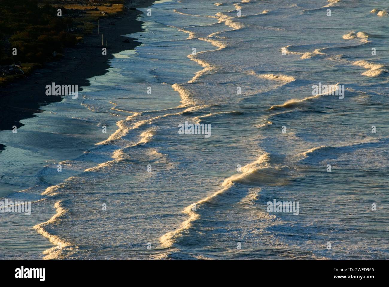 Benson Beach Surfen von North Head, Cape Enttäuschung State Park, Lewis & Clark National Historic Park, Washington Stockfoto