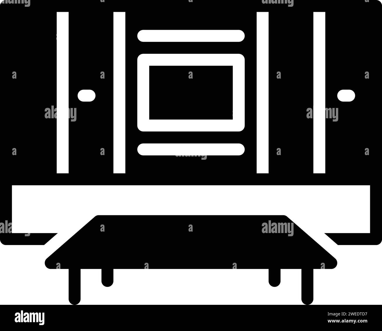 Symbol für Inneneinrichtung, Designer Stock Vektor