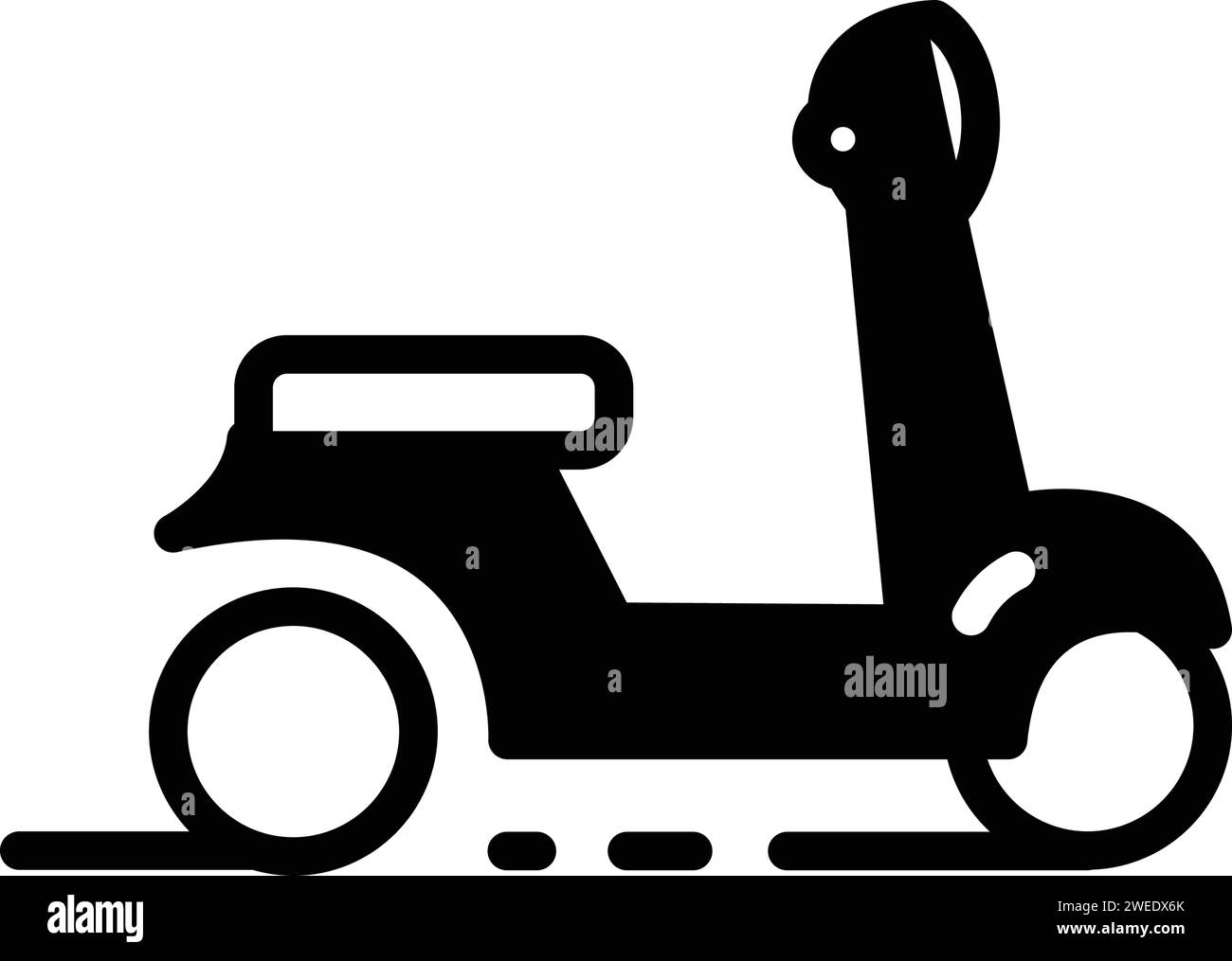 Symbol für Roller, Motorrad Stock Vektor