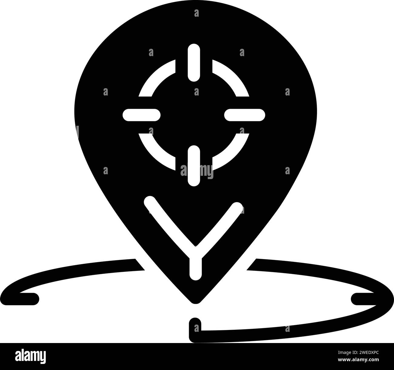 Symbol für Geo-Targeting Stock Vektor