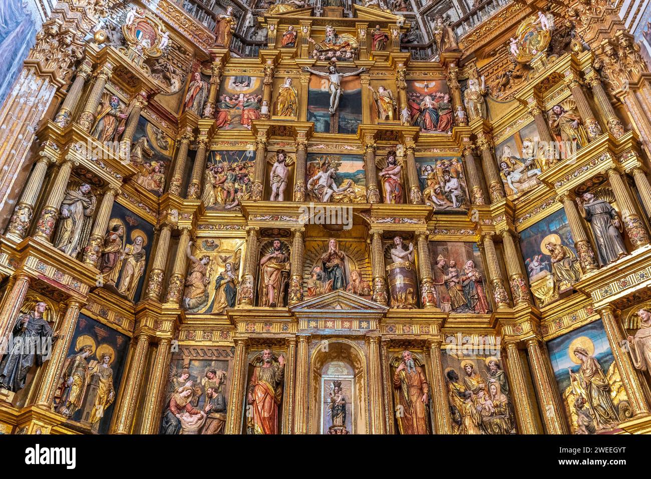 Innenräume des Real Monasterio de San Jerónimo in Granada (Spanien) Stockfoto