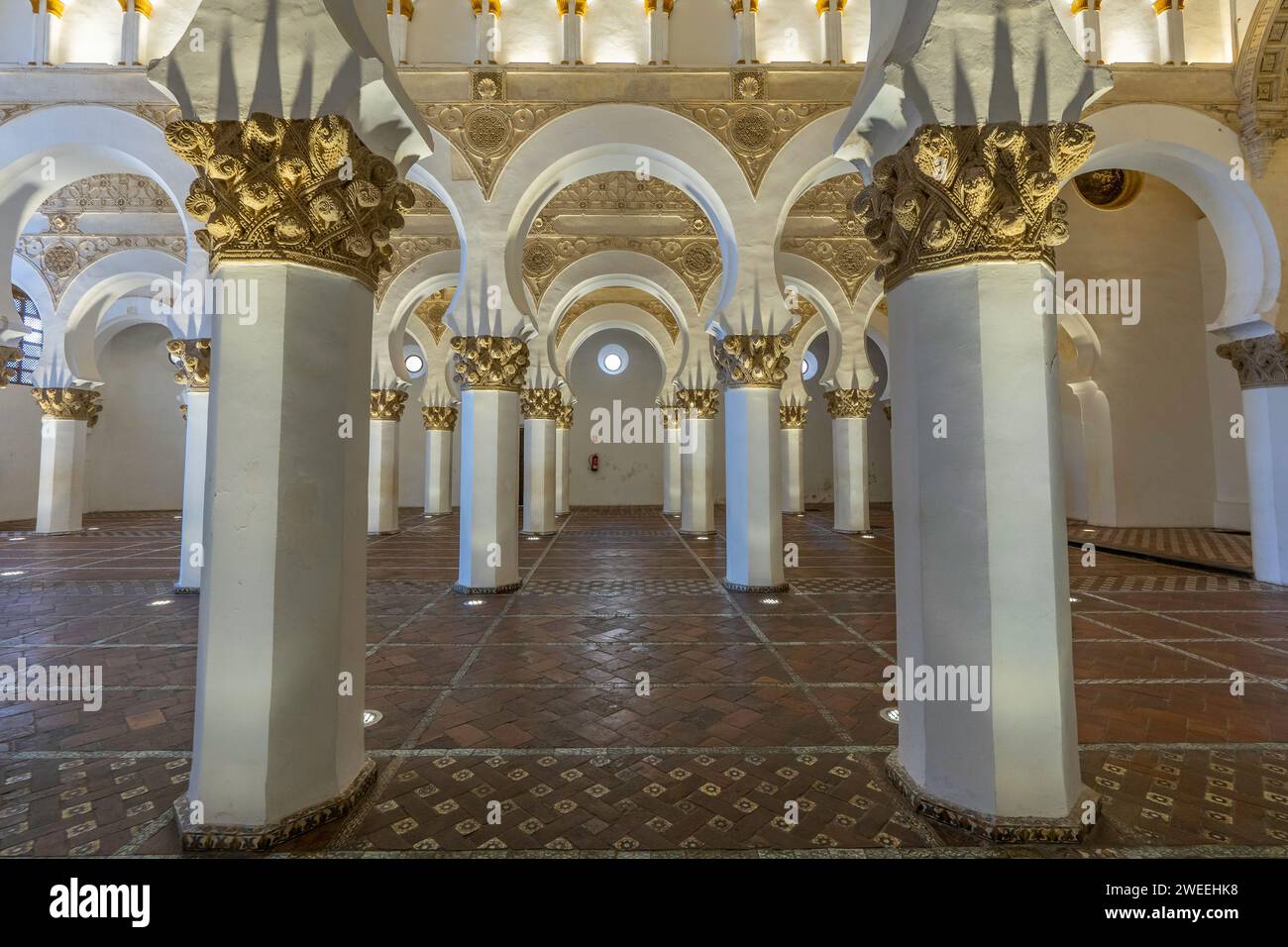 Synagoge El Tránsito , Toledo (Spanien) Stockfoto