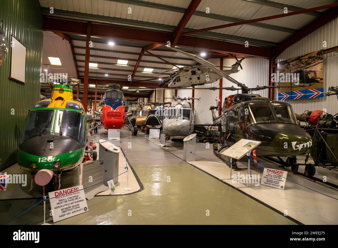 Großbritannien, England, Somerset, Weston-super-Mare, Helicopter Museum Stockfoto