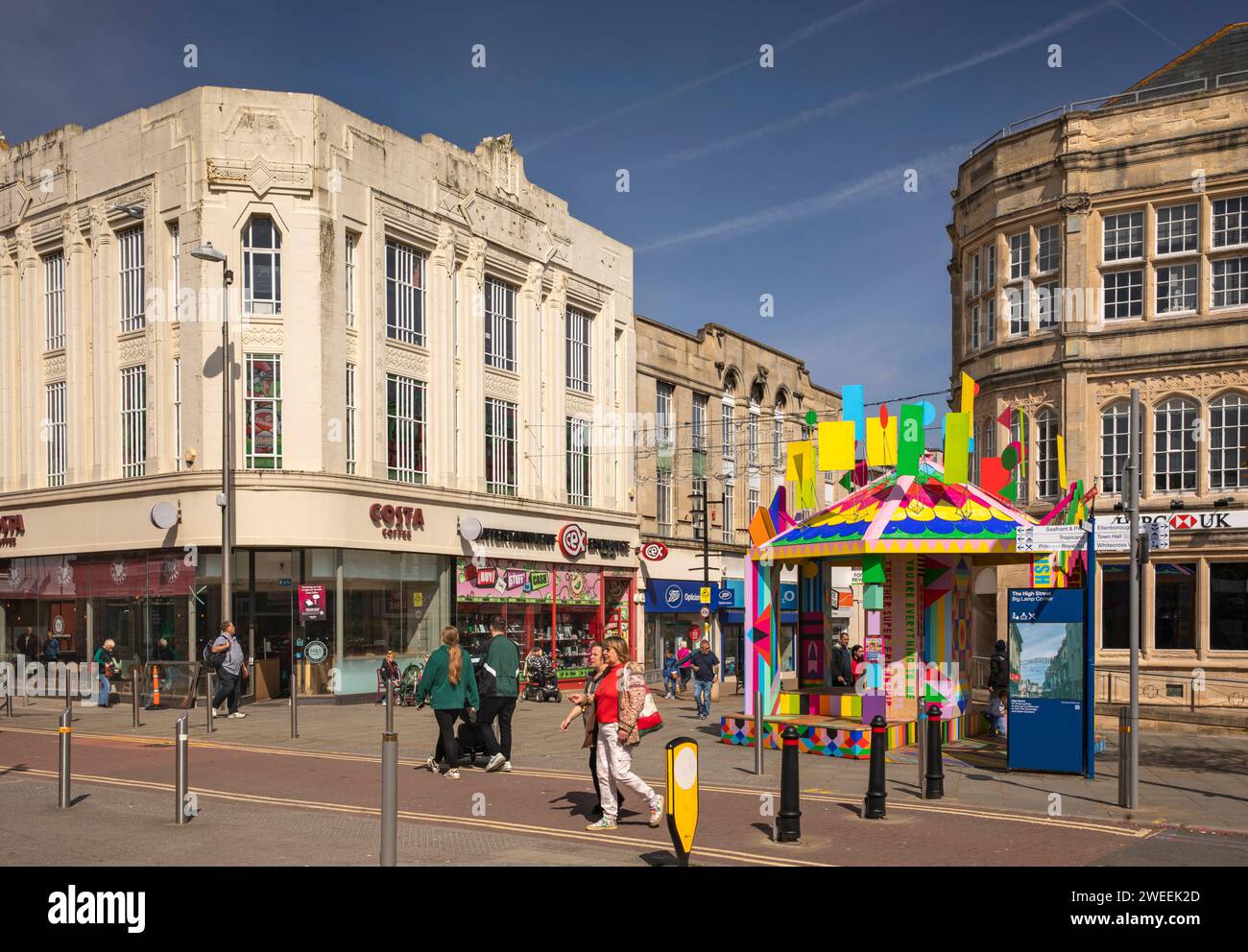Großbritannien, England, Somerset, Weston-super-Mare, Town Centre, High Street Stockfoto