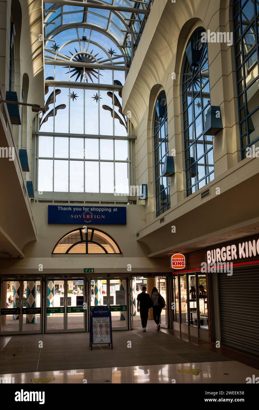 Großbritannien, England, Somerset, Weston-super-Mare, Town Centre, Souveränes Einkaufszentrum Stockfoto