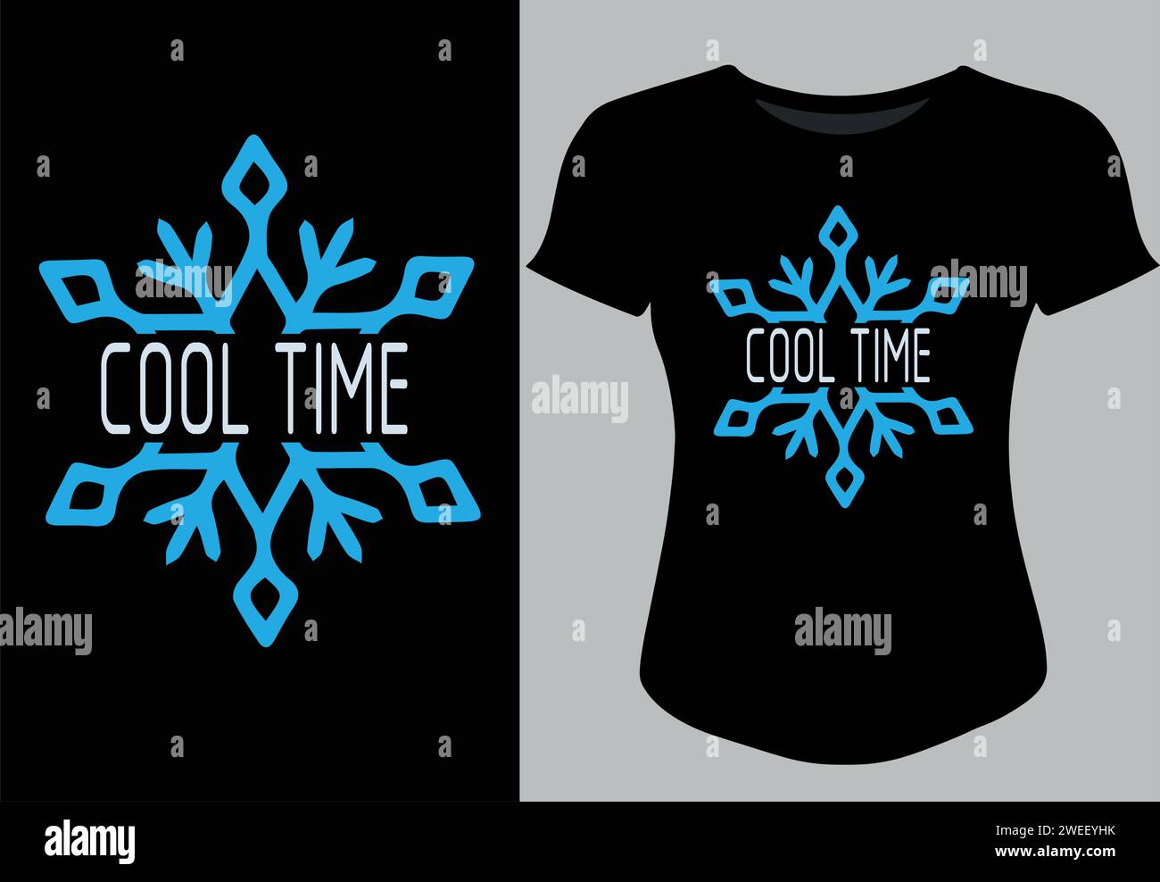 Winterbekleidung Motivational Typoghaphie Trending T-Shirt Design Stock Vektor