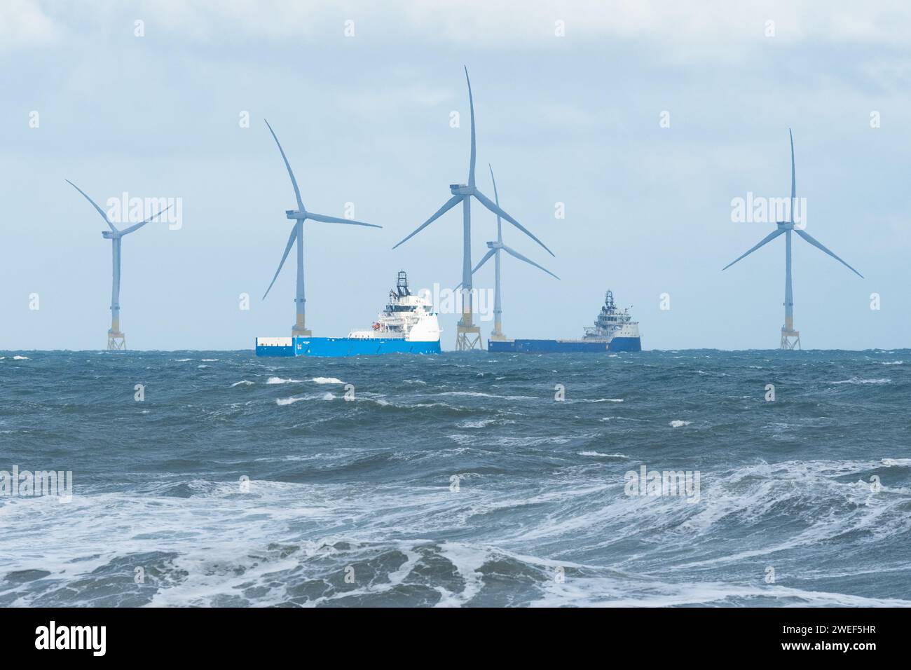 Aberdeen Offshore Windpark, Schottland Stockfoto