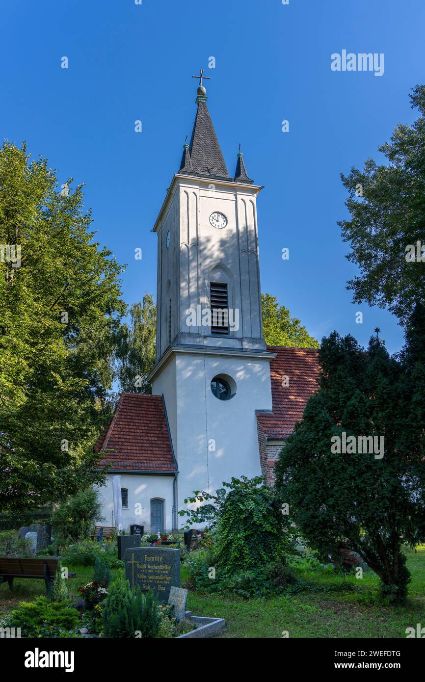 Evangelischer Dorffriedhof Alt-Stralau, Friedrichshain-Kreuzberg, Berlin, Deutschland Stockfoto