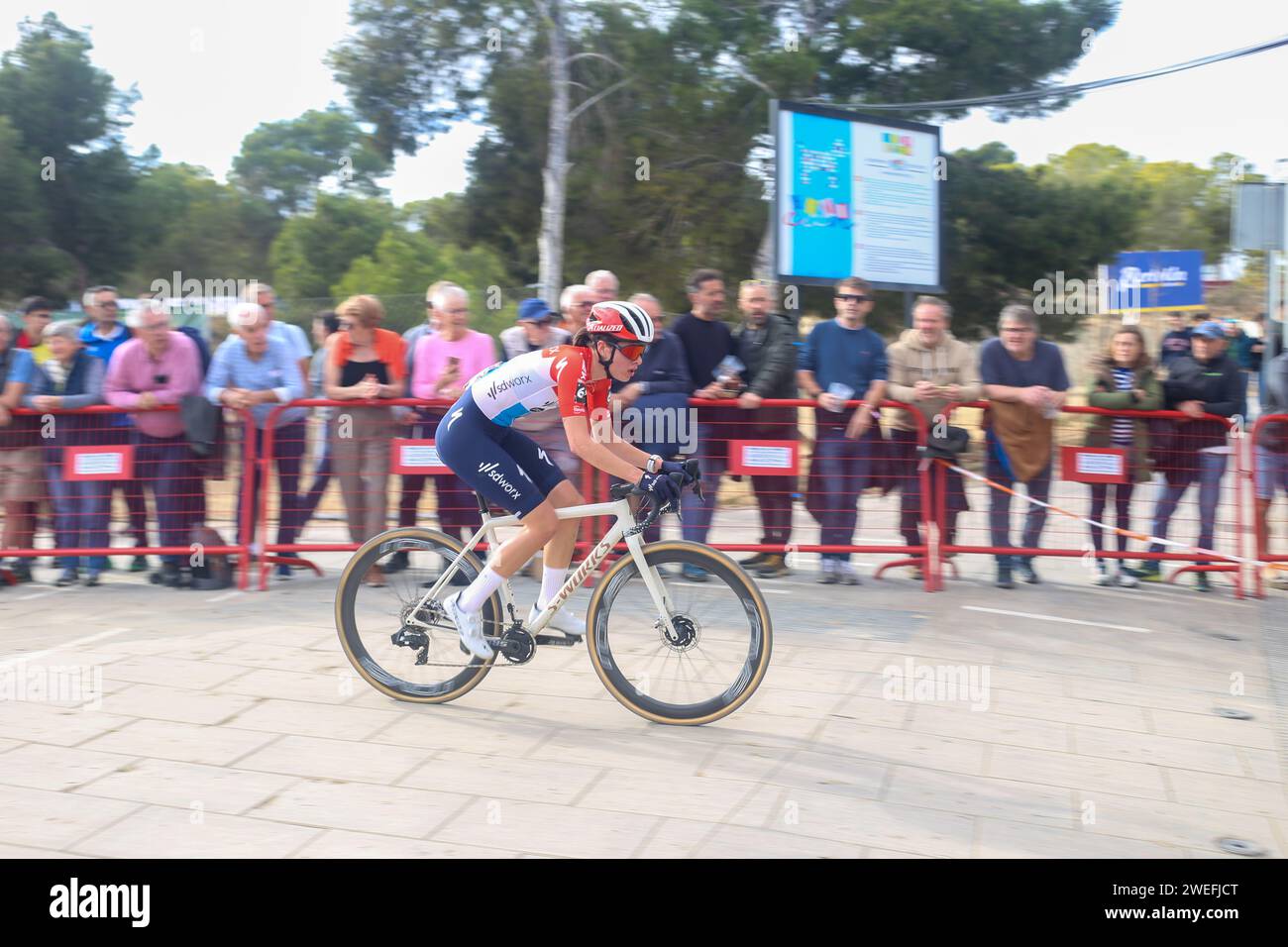 Benidorm, Spanien, 21. Januar 2024 Team SDBetriebsradfahrerin Marie Schreiber (61) beim Women
