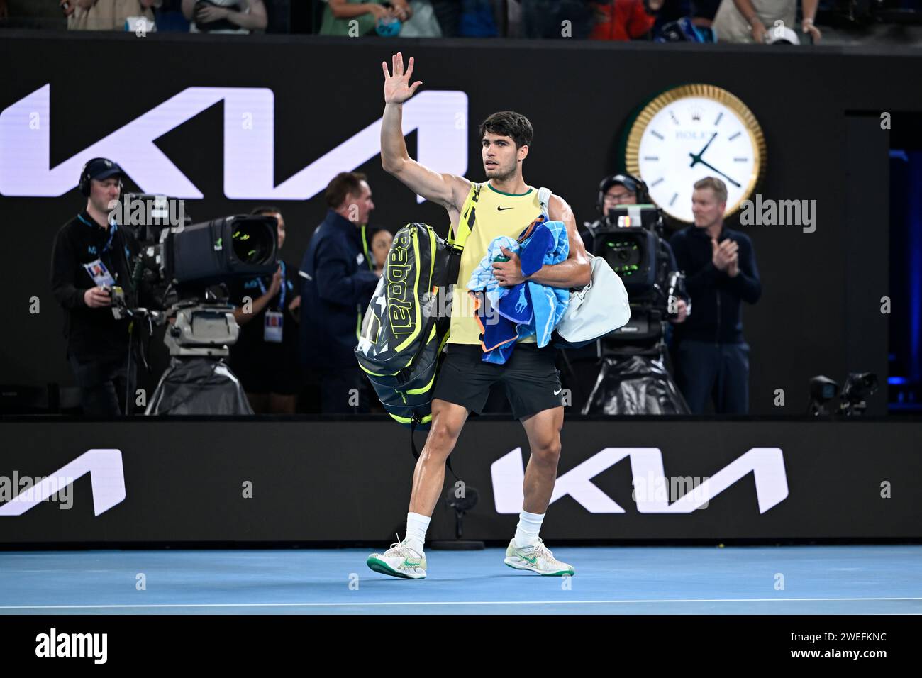 Paris, Frankreich. Januar 2024. Carlos Alcaraz während des Australian