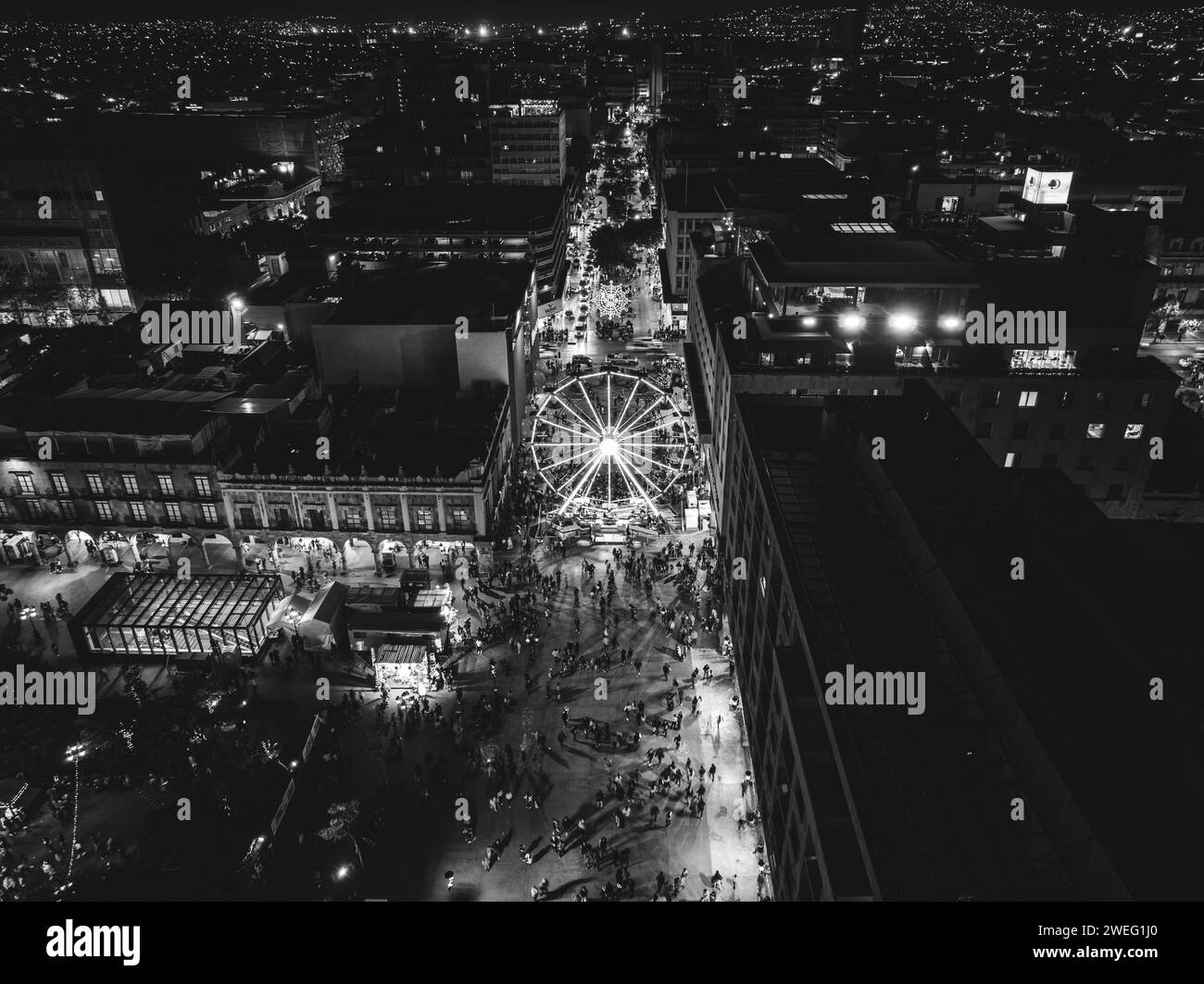 Offiziell Kathedrale Basilika Himmelfahrt Maria allerheiligster ist Sitz der Erzdiözese Guadalajara und der wichtigsten Tempel. Stockfoto