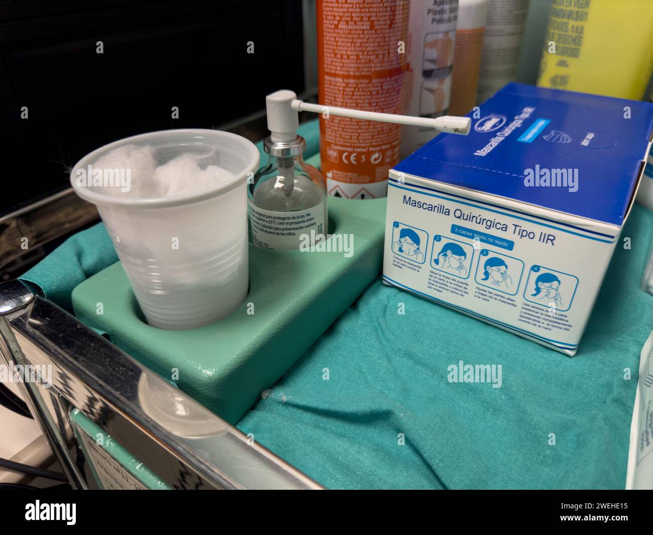 Medizinische Geräte in der Krankenhausnotaufnahme Stockfoto