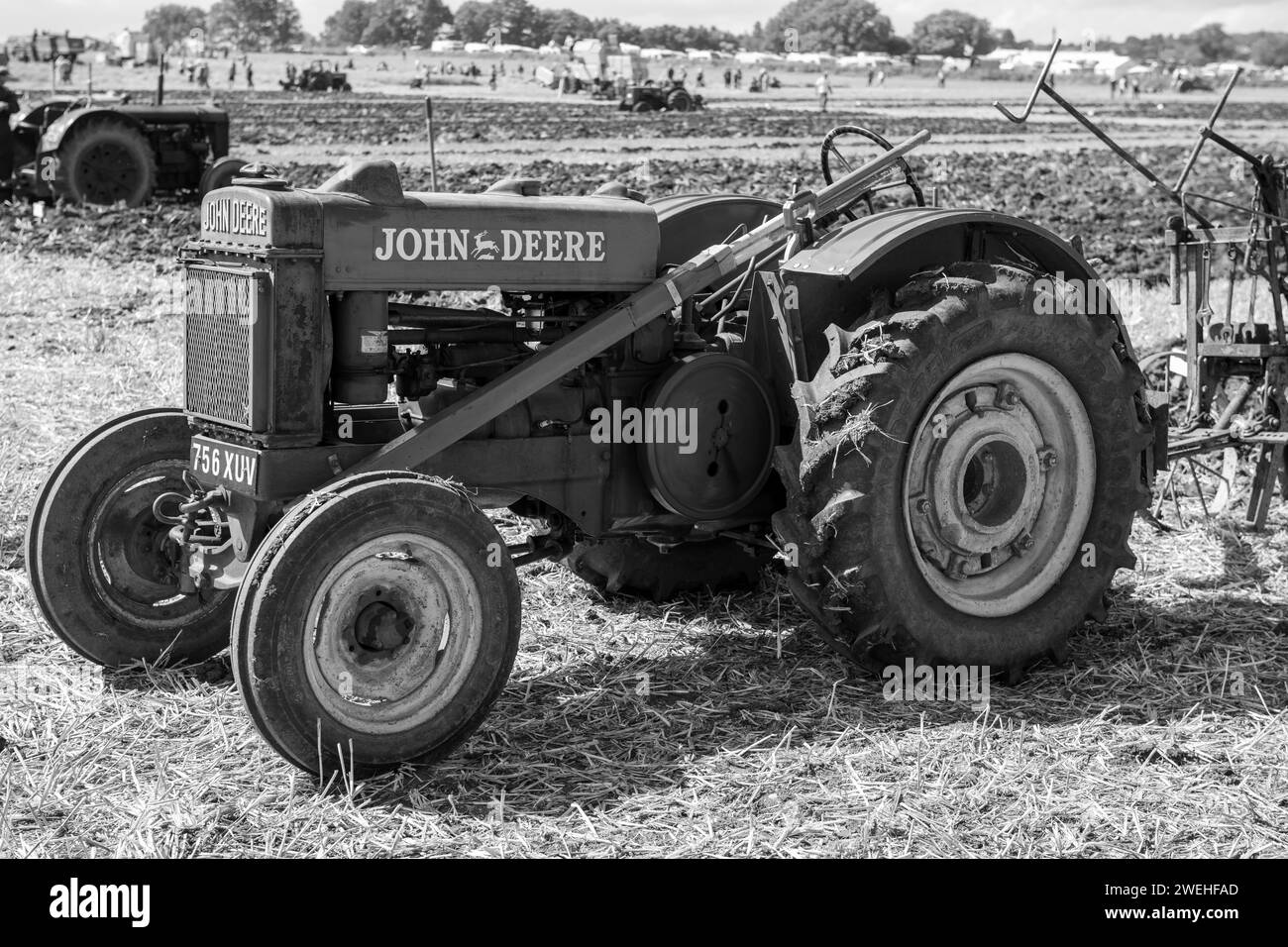 Drayton.Somerset.United Kingdom.19. August 2023.Ein John Deere BR ist auf einer Yesterdays Farmveranstaltung zu sehen Stockfoto