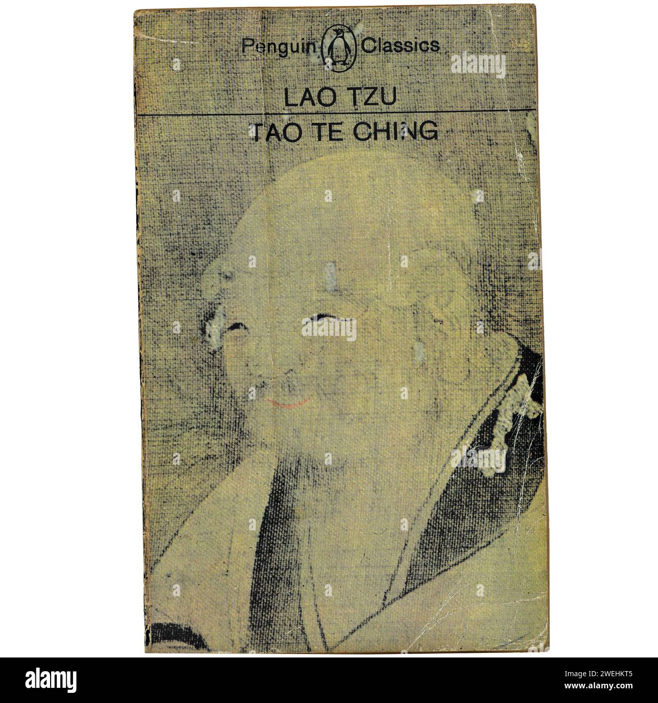 Lao Tzu - Toa Te Ching Bucheinband. Studio auf hellem/weißem Hintergrund eingerichtet Stockfoto