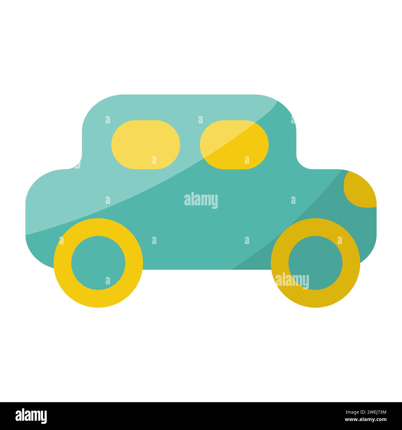 Auto Truck Spielzeug Kindergarten farbiges Icon Element Stock Vektor