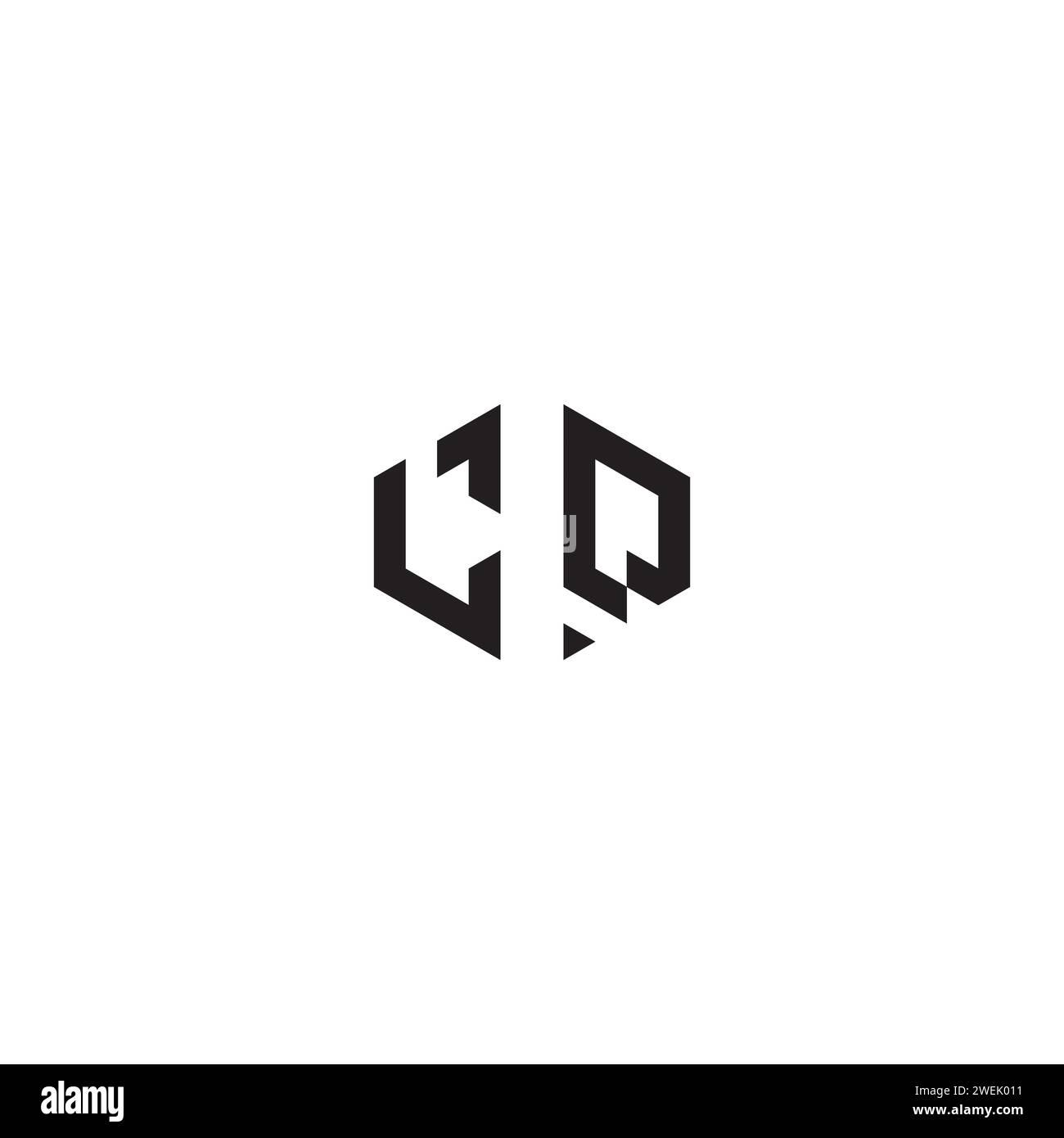 Abstraktes LQ-Konzept in hochwertigem, professionellem Design, das auf allen Printmedien gut gedruckt wird Stock Vektor