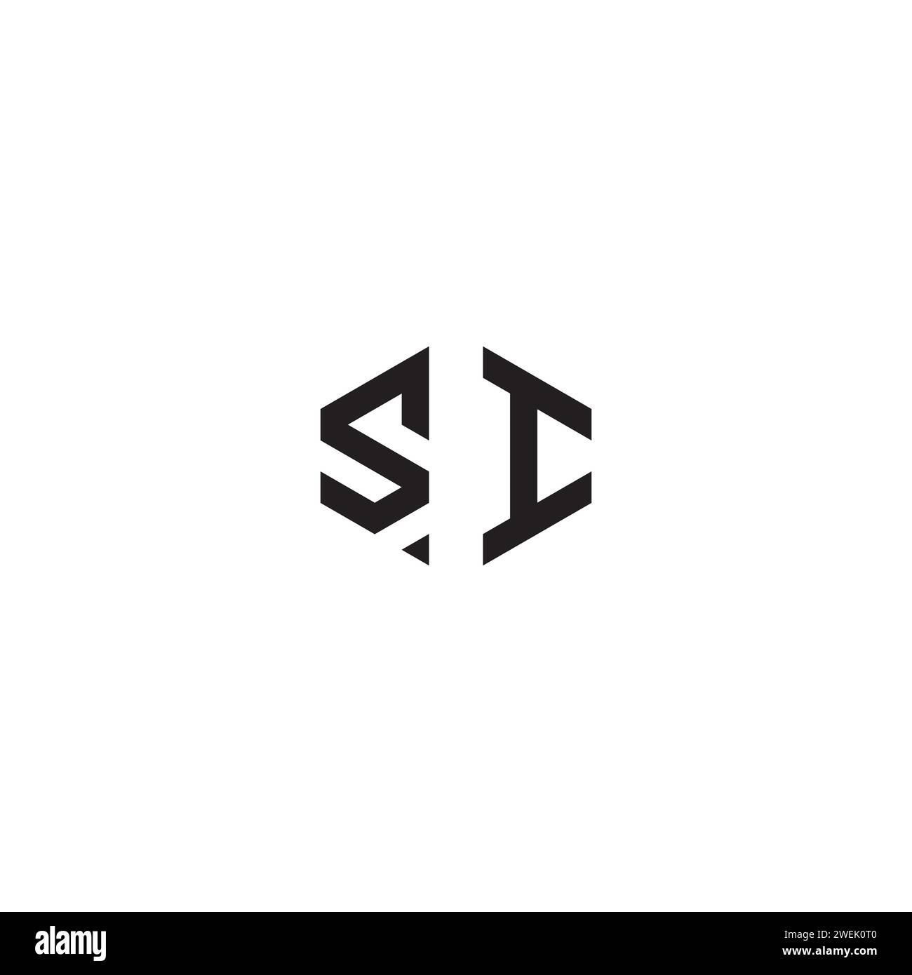 Abstraktes SI-Konzept in hochwertigem, professionellem Design, das auf allen Printmedien gut gedruckt wird Stock Vektor