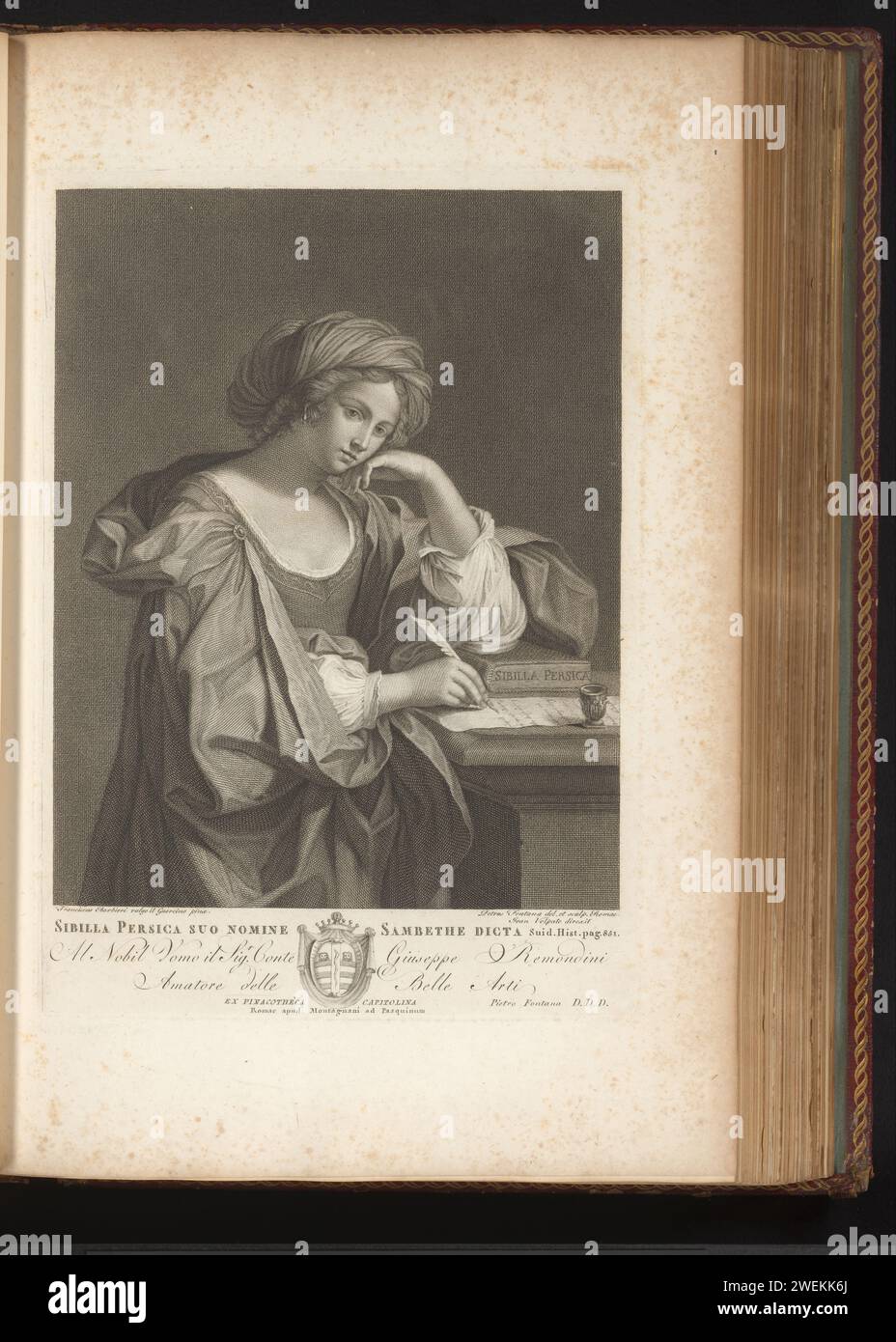 Sibille of the Orakel of Apollo, 1785 Print Print ist Teil eines Albums. Papierstich Seher, Prophet  nicht-christliche Religionen - BB - Seherin, Prophetin. Persisches sibyl Stockfoto