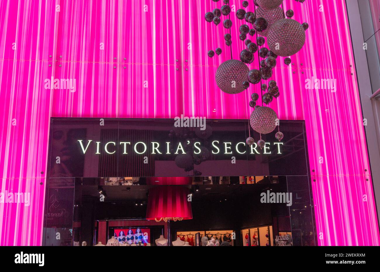 Victoria's Secret Store Front, Midsummer Place, Milton Keynes, Großbritannien Stockfoto
