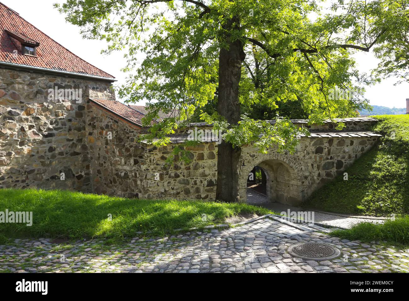 Mittelalterliche Burg Festung Akershus in Oslo. Norwegen Stockfoto
