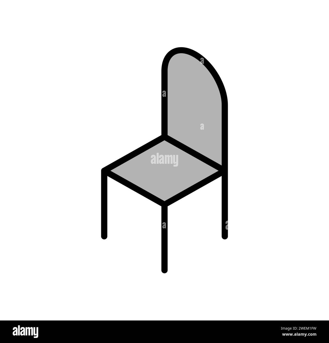 Symbol für Stuhlzeichen. Bürostuhl-Symbol Stock Vektor