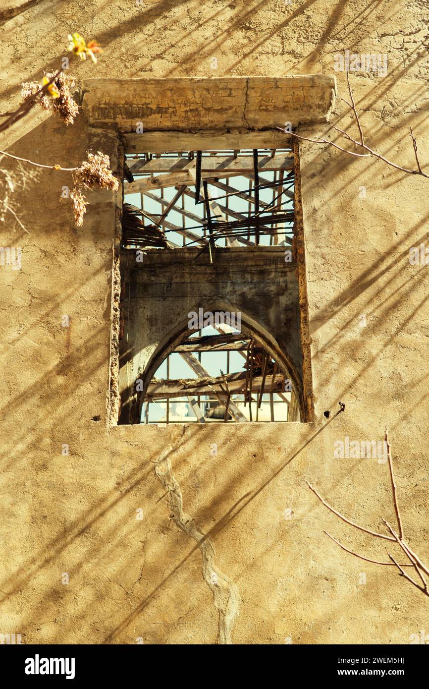 Verfallenes, verlassenes Gebäude Stockfoto