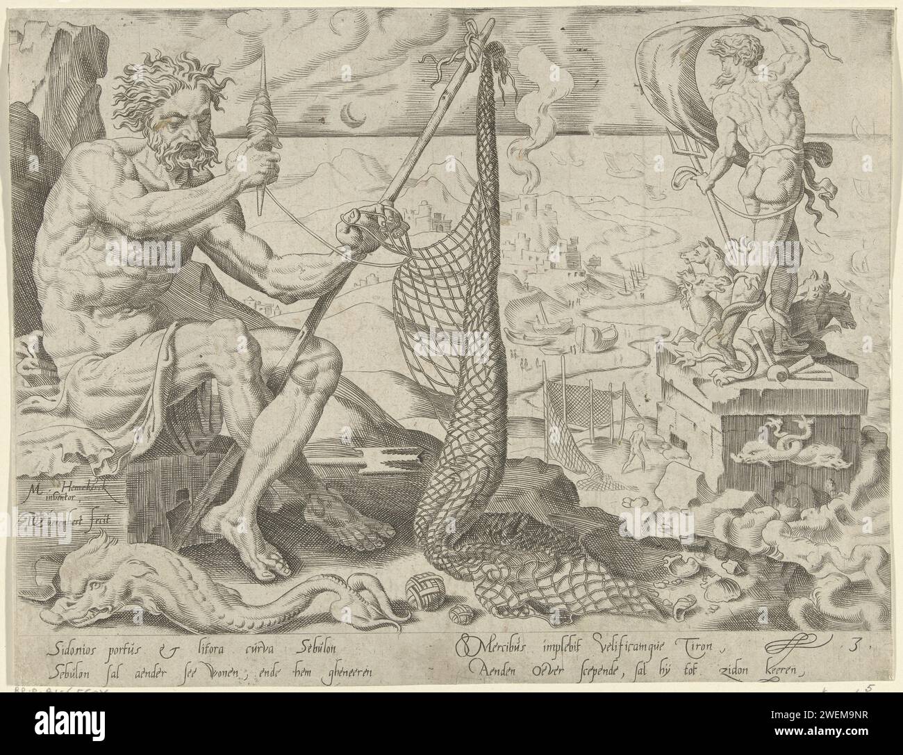 Zebulon, Dirck Volckertsz. Coornhert, nach Maarten van Heemskerck, 1550