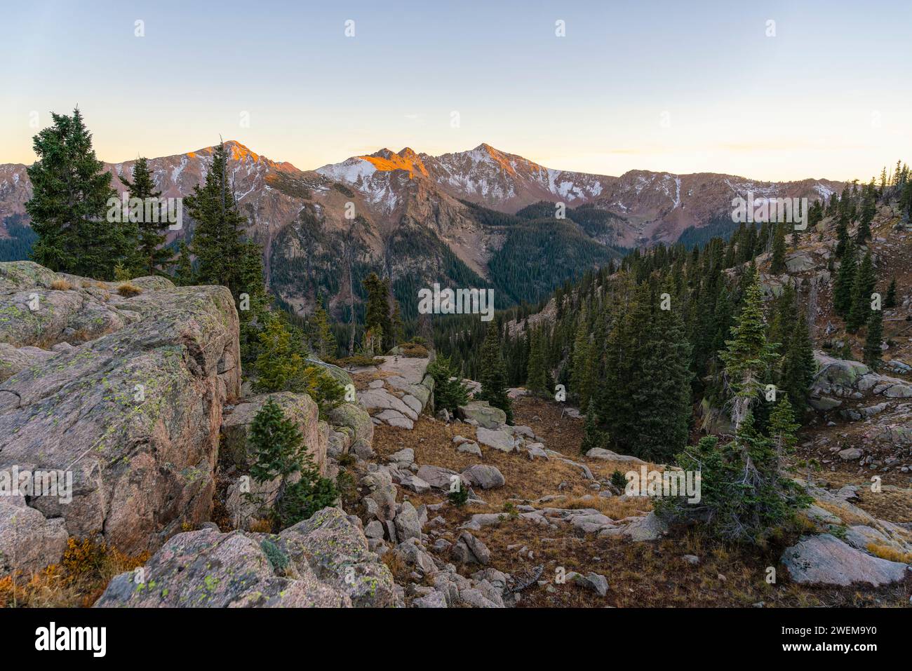 Deming Mountain in der Eagles Nest Wilderness, Colorado Stockfoto