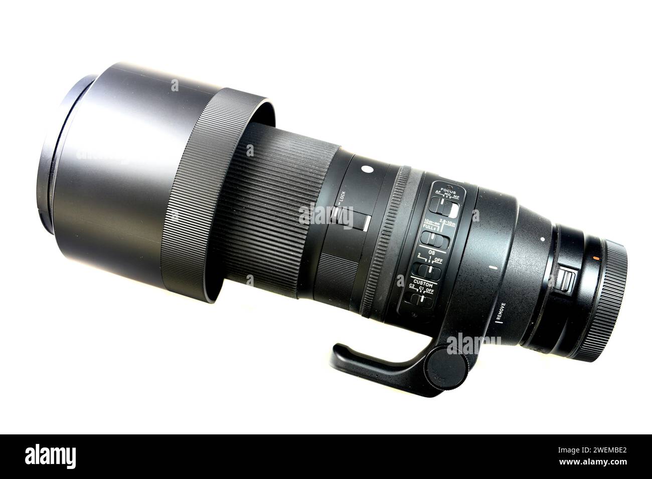 Sigma 150-600-mm-Zoomobjektiv. Stockfoto