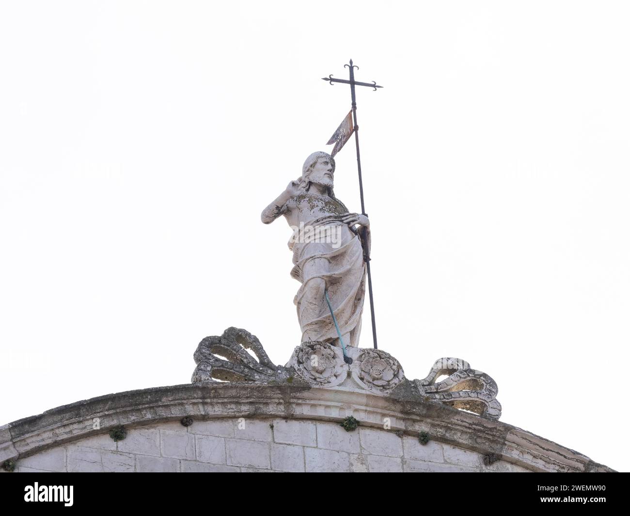 Jesus mit der segnenden Geste, Kathedrale, Osor, Insel Cres, Kvarner Golf Bay, Kroatien Stockfoto