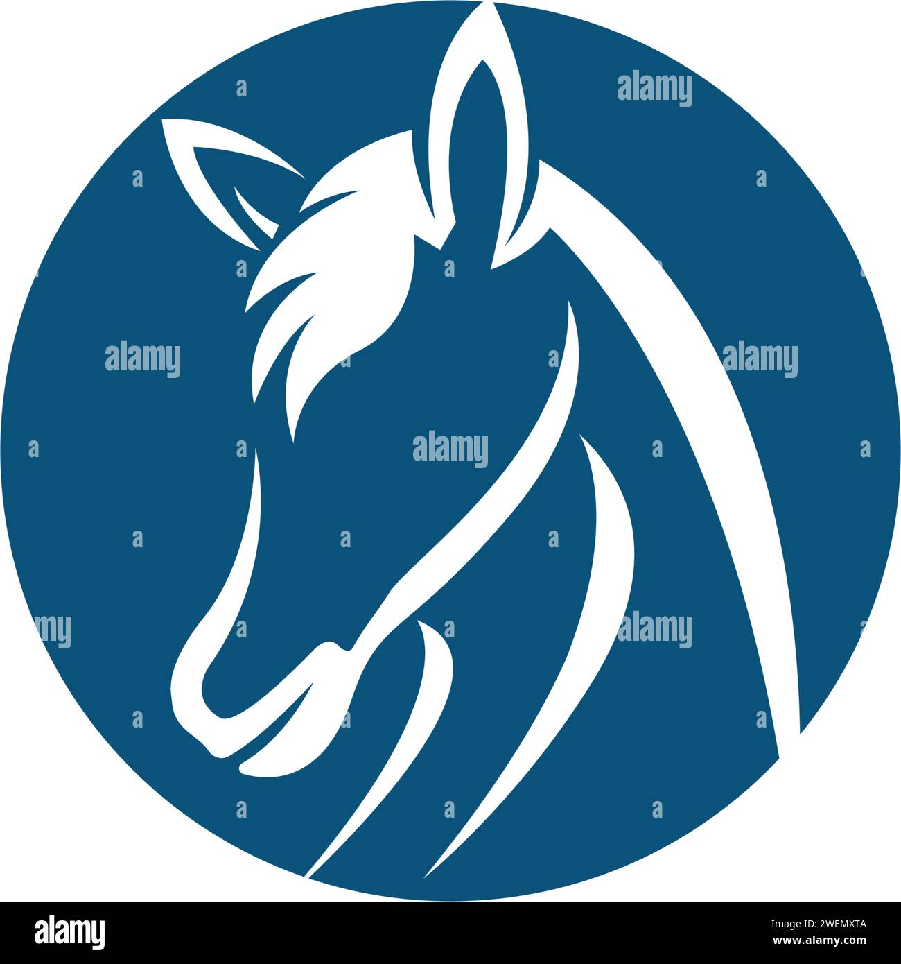 Horse Logo Template Vector Illustration Design Stock Vektor