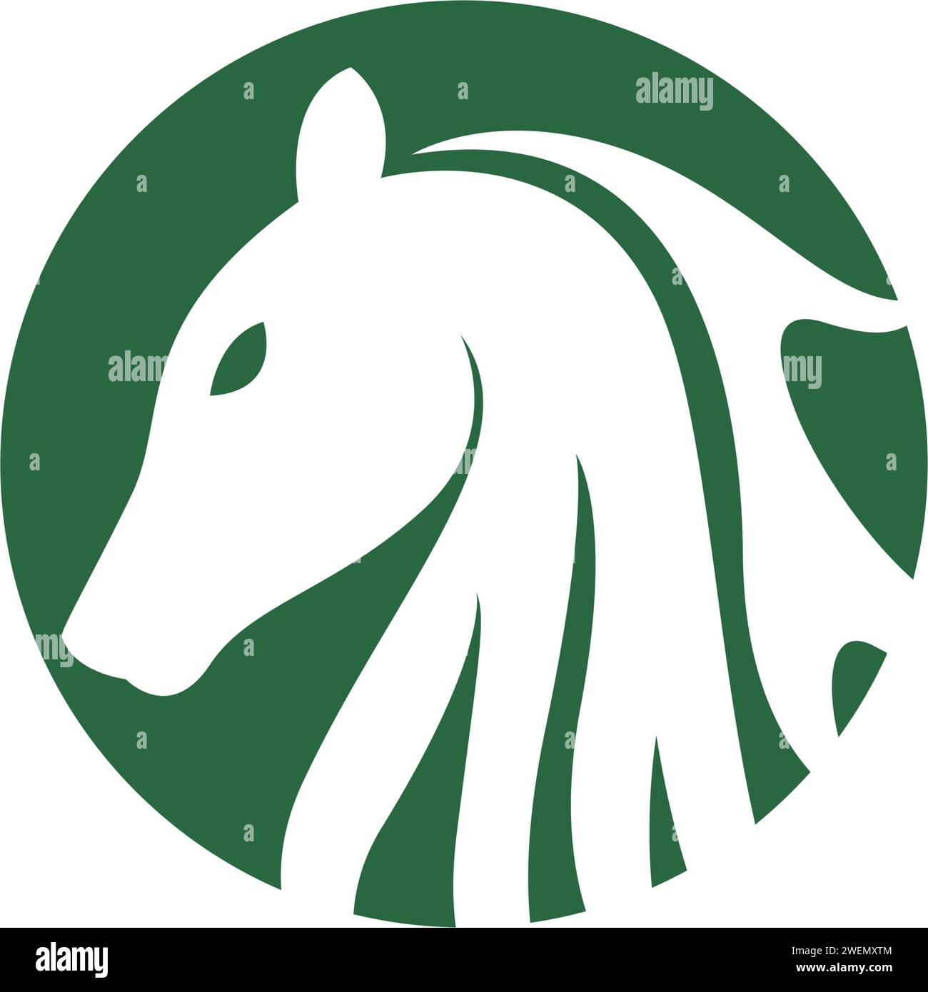 Horse Logo Template Vector Illustration Design Stock Vektor