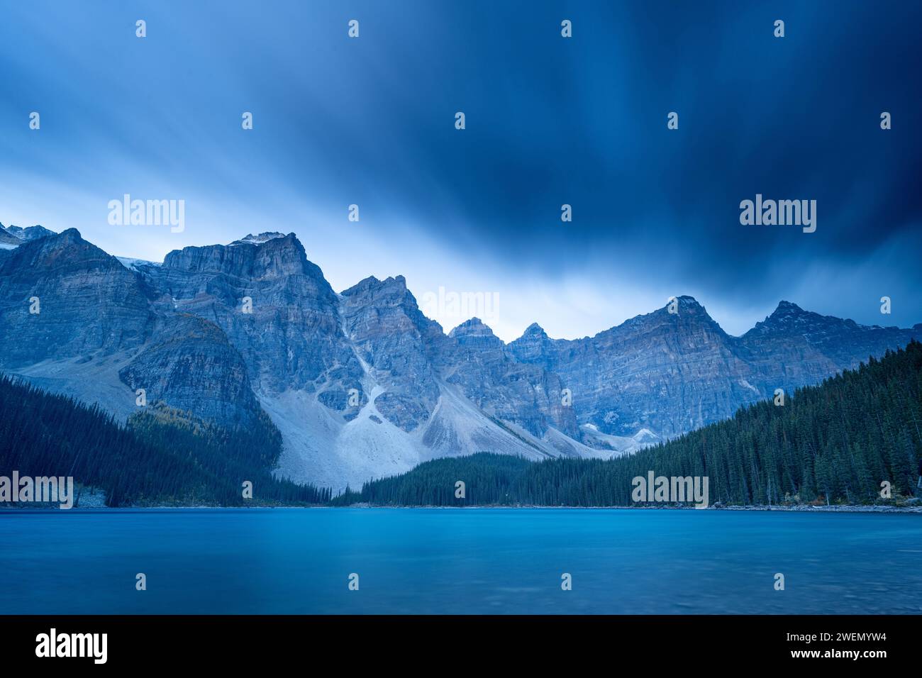 Moren Lake, Canadian Rocky Mountains, Alberta Kanada Stockfoto
